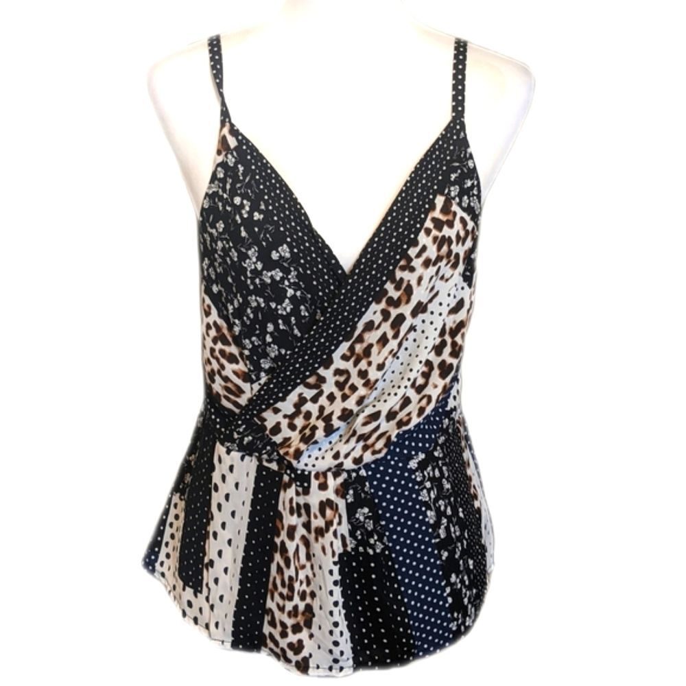 CAbi style #3787 The Crossover Tank, animal print, polka dots, floral 4